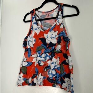 Floral Sleeveless Top - Gap Tank Top